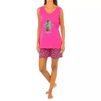 Женская пижама с круглым вырезом KL45170 M разноцветные