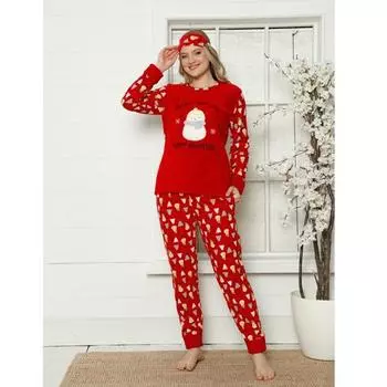 Женская пижама с манжетами из флиса Akbeniz Welsoft 8411