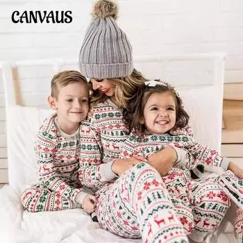 Женская пижама с рождественским принтом, домашняя одежда, костюм, пижама для мамы S белый