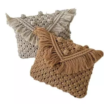 Женская плетеная сумка через плечо DY1008 серый