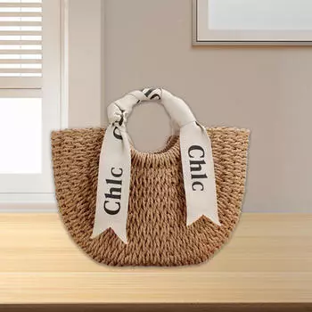 Женская плетеная сумка в стиле бохо, ручная работа, для летних путешествий и отпуска 36cmx8cmx22cm