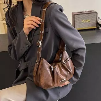 Женская плиссированная сумка через плечо Hobos зелёный