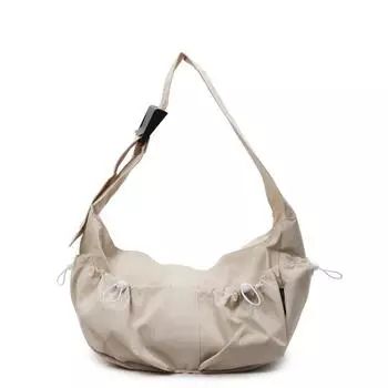 Женская плиссированная сумка через плечо, сумка через подмышку хаки