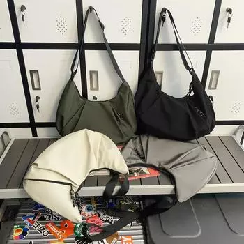 Женская плиссированная сумка для пельменей, универсальная сумка через плечо на ремне, сумка с регулируемым ремешком, сумка с верхней ручкой, большая сумка на плечо, стильный кошелек для девочек чёрный