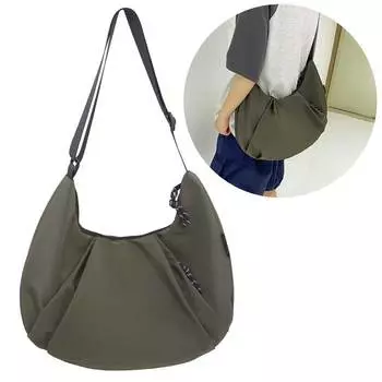 Женская плиссированная сумка-мешок для пельменей, универсальная модная сумка-тоут с регулируемым ремешком, сумка-хобо, большая сумка через плечо, стильный кошелек для девочек серый