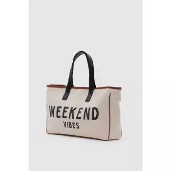 Женская пляжная сумка из холщовой ткани Weekend Vibes Cty-lbn-9068