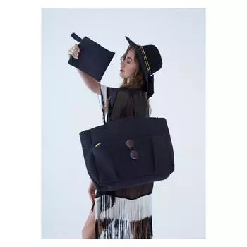 Женская пляжная сумка на молнии