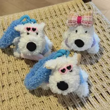 Женская плюшевая сумка с вышитым принтом щенка Вест-Хайленда