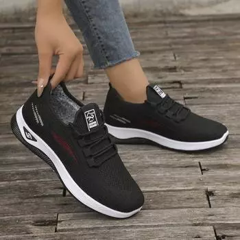 Женская плюшевая теплая, удобная, дышащая, с мягкой подошвой, нескользящая повседневная обувь 42 чёрный