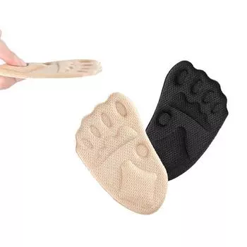 Женская подушечка для передней части стопы, вставка для обуви, полустельки, обезболивающая подушечка для пальцев ног бежевый