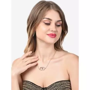 Женская подвеска-цепочка с ослепительными бриллиантами золотого тона, украшенная подвеской золотой