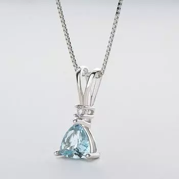 Женская подвеска S925 Sterling Silver 7*7 мм Натуральный топазовый камень подвеска ювелирные изделия оптом Женское ожерелье с аметистом подвеска