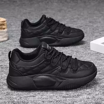 Женская полностью черная водонепроницаемая нескользящая спортивная обувь для кухни 2024 года — новая осенняя версия 37 чёрный