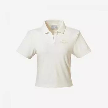 Женская полуукороченная открытая футболка New Balance NBNFE2W502- (64) Кремовый цвет S