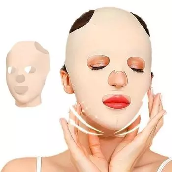 Женская повязка для похудения лица V-образная маска-шейпер для подтяжки всего лица маска для сна 3D многоразовый дышащий массажер для лица против морщин ремень инструменты для красоты лица