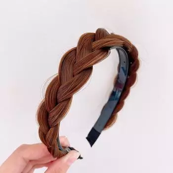 Женская повязка для волос Fishbone Braid Ленивый парик Twist Braid Повязка на голову Шпилька Bohemia Fashion Нескользящий головной убор Свадебные аксессуары для волос Size fits all