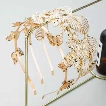 Женская повязка для волос с простыми цветами, маленькие свежие украшения для волос, изысканный головной убор OneSize