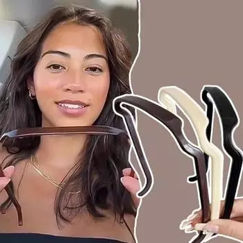 Женская повязка на голову, эластичная повязка на голову для вьющихся волос, противоскользящая сплошная цветная гладкая невидимая квадратная повязка на голову, повязка на голову для солнцезащитных очков, женские аксессуары для волос коричневый