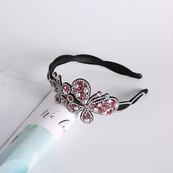 Женская повязка на голову, инкрустированная бриллиантами, свадебная повязка на голову, повязка на голову, индивидуальный пошив, креативная повязка на голову с бантом