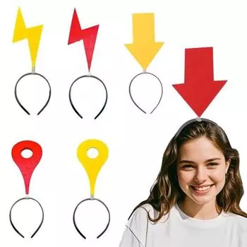 Женская повязка на голову, не выцветающая, уникальный дизайн с символом, обруч для волос, реквизит для фотосъемки красный