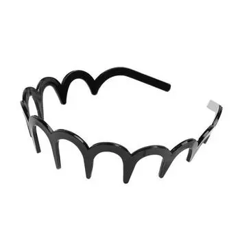 Женская повязка на голову, нескользящая, с зубчиками, из невыцветающего материала, повязка для волос, яркий цвет, головной убор для купания, аксессуар для волос F