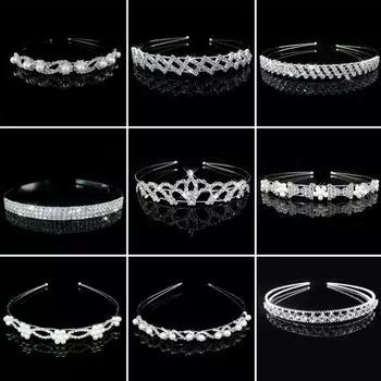 Женская повязка на голову, шикарная тонкая многофункциональная повязка на голову со стразами, вечерние аксессуары для волос