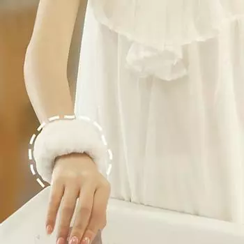 Женская повязка на запястье с высокой эластичностью, однотонная повязка на голову, цветная, дышащая, отлично впитывает воду белый