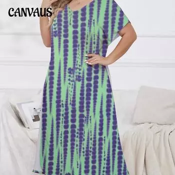 Женская повседневная французская пижама с принтом, свободная юбка для сна с короткими рукавами, весна-лето 1XL