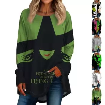 Женская повседневная футболка больших размеров с длинными рукавами и круглым вырезом с контрастной строчкой, верхний пуловер XL чёрный