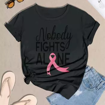 Женская повседневная футболка на Хэллоуин с принтом груди, пуловер с круглым вырезом, топ с короткими рукавами L