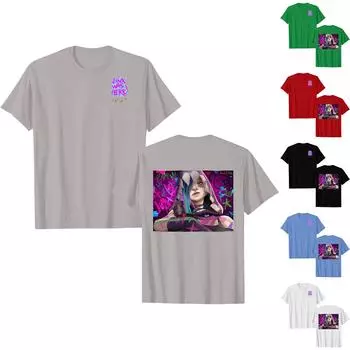 Женская повседневная футболка с короткими рукавами и круглым вырезом с принтом и буквенным топом L горячий розовый