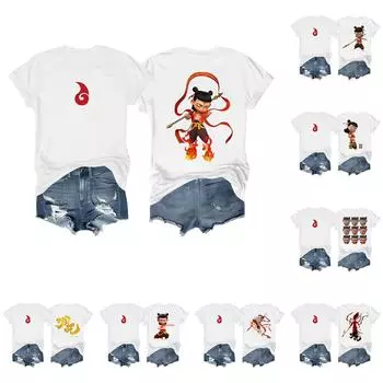 Женская повседневная футболка с короткими рукавами и круглым вырезом с принтом и буквенным топом L бежевый