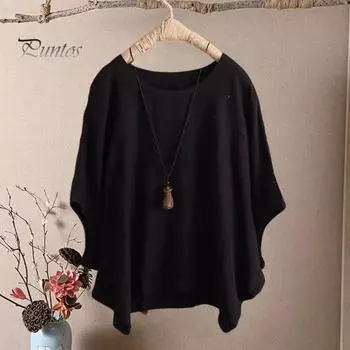 Женская повседневная футболка с круглым вырезом и коротким рукавом, футболка свободного кроя, однотонный пуловер, топы, уличная одежда 2XL красный