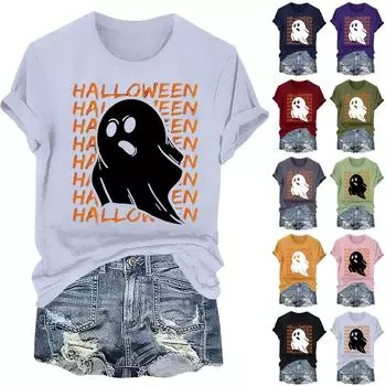 Женская повседневная футболка с круглым вырезом и коротким рукавом, пуловер L армия зеленый