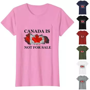 Женская повседневная футболка с круглым вырезом и принтом M винный