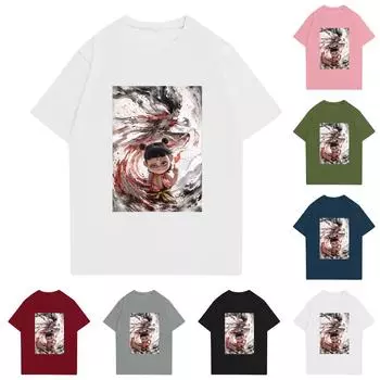 Женская повседневная футболка с круглым вырезом и короткими рукавами с принтом M