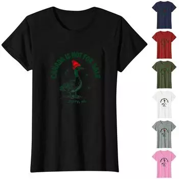 Женская повседневная футболка с круглым вырезом и принтом M белый