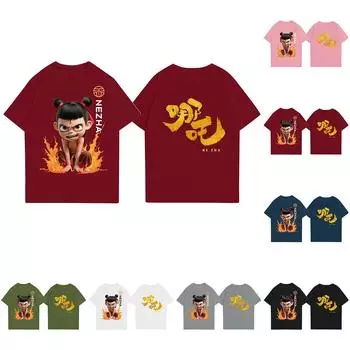 Женская повседневная футболка с круглым вырезом и короткими рукавами с принтом L