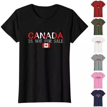 Женская повседневная футболка с круглым вырезом и принтом S