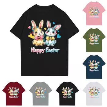 Женская повседневная футболка с круглым вырезом и короткими рукавами с принтом XXXXL белый