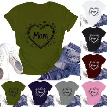 Женская повседневная футболка с круглым вырезом и коротким рукавом XL чёрный