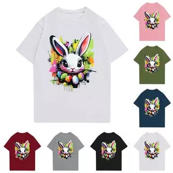 Женская повседневная футболка с круглым вырезом и короткими рукавами с принтом XXL чёрный