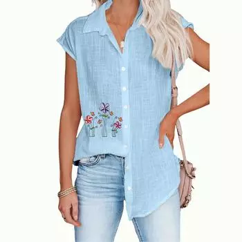 Женская повседневная футболка с принтом, летняя мода, топ с короткими рукавами, тонкий кардиган больших размеров, блузки S белый