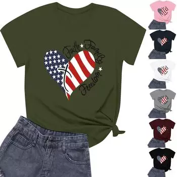 Женская повседневная футболка с принтом подсолнухов Street Slim Fit с коротким рукавом S тёмно-синий