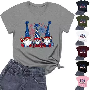 Женская повседневная футболка с принтом подсолнухов Street Slim Fit с коротким рукавом L