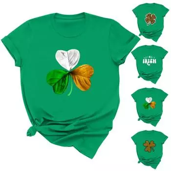 Женская повседневная футболка с принтом, пуловер с круглым вырезом, топ с короткими рукавами XXXL