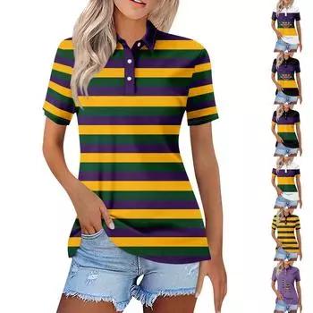 Женская повседневная футболка с v-образным вырезом и коротким рукавом с цветочным принтом и декоративными пуговицами, топ XXL