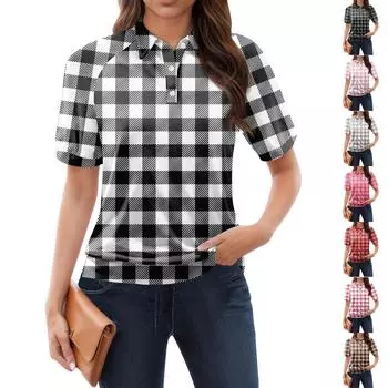 Женская повседневная футболка с v-образным вырезом и коротким рукавом с цветочным принтом и декоративными пуговицами, топ XL