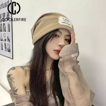 Женская повседневная кепка для девочек, осенняя женская согревающая шапка-бини, теплый капот, зимние шапки для женщин, новые шапочки, вязаная шапка AC2190 One Size белый