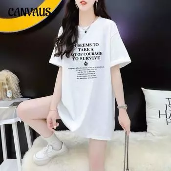 Женская повседневная летняя футболка с короткими рукавами и винтажным принтом в виде букв Niche Glitter M чёрный